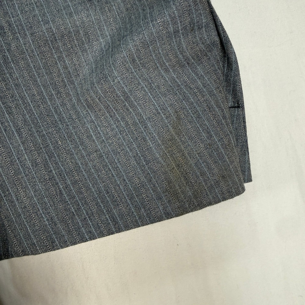 Vintage Christian Dior Monsieur Pinstripe Blazer Men Gray Two Button Suit Jacket - Picture 7 of 11